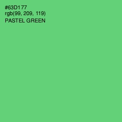 #63D177 - Pastel Green Color Image