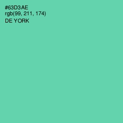 #63D3AE - De York Color Image