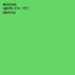 #63D665 - Mantis Color Image