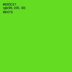 #63DC21 - Bright Green Color Image