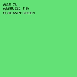 #63E176 - Screamin' Green Color Image