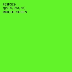 #63F329 - Bright Green Color Image