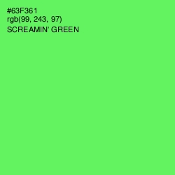 #63F361 - Screamin' Green Color Image