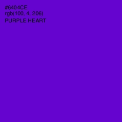 #6404CE - Purple Heart Color Image