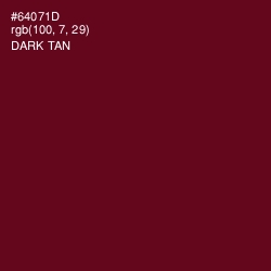 #64071D - Dark Tan Color Image