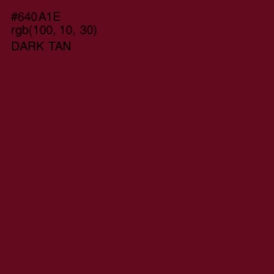 #640A1E - Dark Tan Color Image