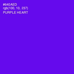 #640AED - Purple Heart Color Image