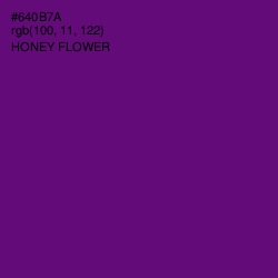 #640B7A - Honey Flower Color Image