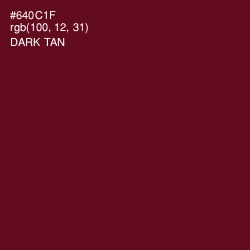 #640C1F - Dark Tan Color Image