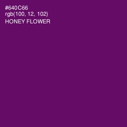 #640C66 - Honey Flower Color Image