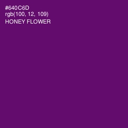 #640C6D - Honey Flower Color Image