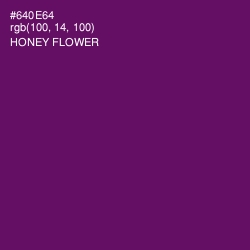 #640E64 - Honey Flower Color Image