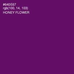 #640E67 - Honey Flower Color Image