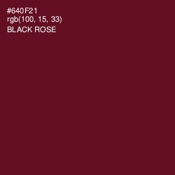 #640F21 - Black Rose Color Image