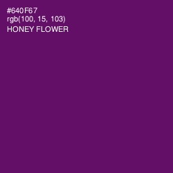 #640F67 - Honey Flower Color Image