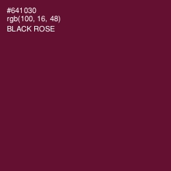 #641030 - Black Rose Color Image