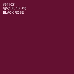 #641031 - Black Rose Color Image