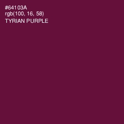 #64103A - Tyrian Purple Color Image