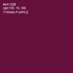 #64103B - Tyrian Purple Color Image