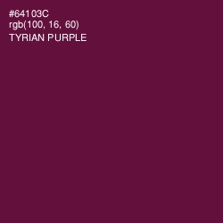 #64103C - Tyrian Purple Color Image