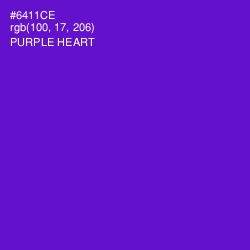 #6411CE - Purple Heart Color Image