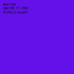 #6411E9 - Purple Heart Color Image