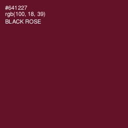 #641227 - Black Rose Color Image