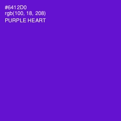 #6412D0 - Purple Heart Color Image