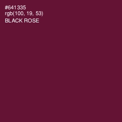 #641335 - Black Rose Color Image
