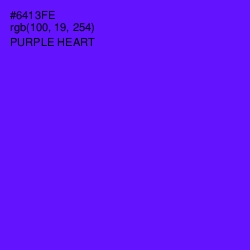 #6413FE - Purple Heart Color Image