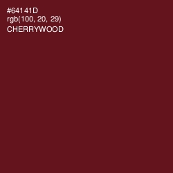 #64141D - Cherrywood Color Image