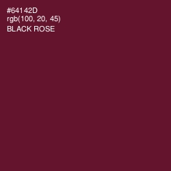 #64142D - Black Rose Color Image