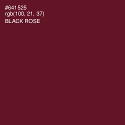 #641525 - Black Rose Color Image