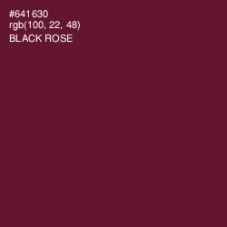 #641630 - Black Rose Color Image