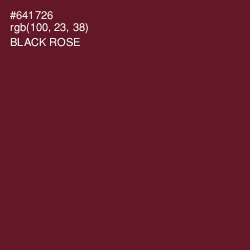 #641726 - Black Rose Color Image
