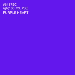 #6417EC - Purple Heart Color Image