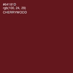 #64181D - Cherrywood Color Image