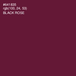 #641835 - Black Rose Color Image