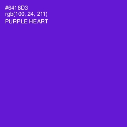 #6418D3 - Purple Heart Color Image