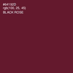 #64192D - Black Rose Color Image