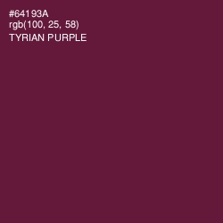 #64193A - Tyrian Purple Color Image