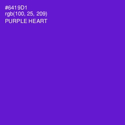 #6419D1 - Purple Heart Color Image