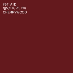 #641A1D - Cherrywood Color Image