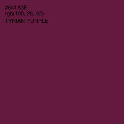 #641A3E - Tyrian Purple Color Image