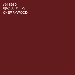 #641B1D - Cherrywood Color Image