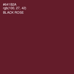 #641B2A - Black Rose Color Image