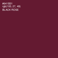 #641B31 - Black Rose Color Image