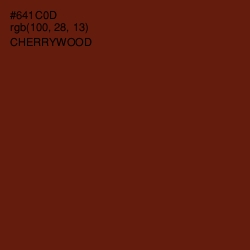 #641C0D - Cherrywood Color Image