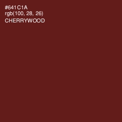 #641C1A - Cherrywood Color Image
