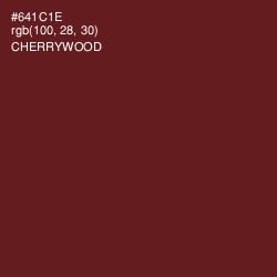 #641C1E - Cherrywood Color Image